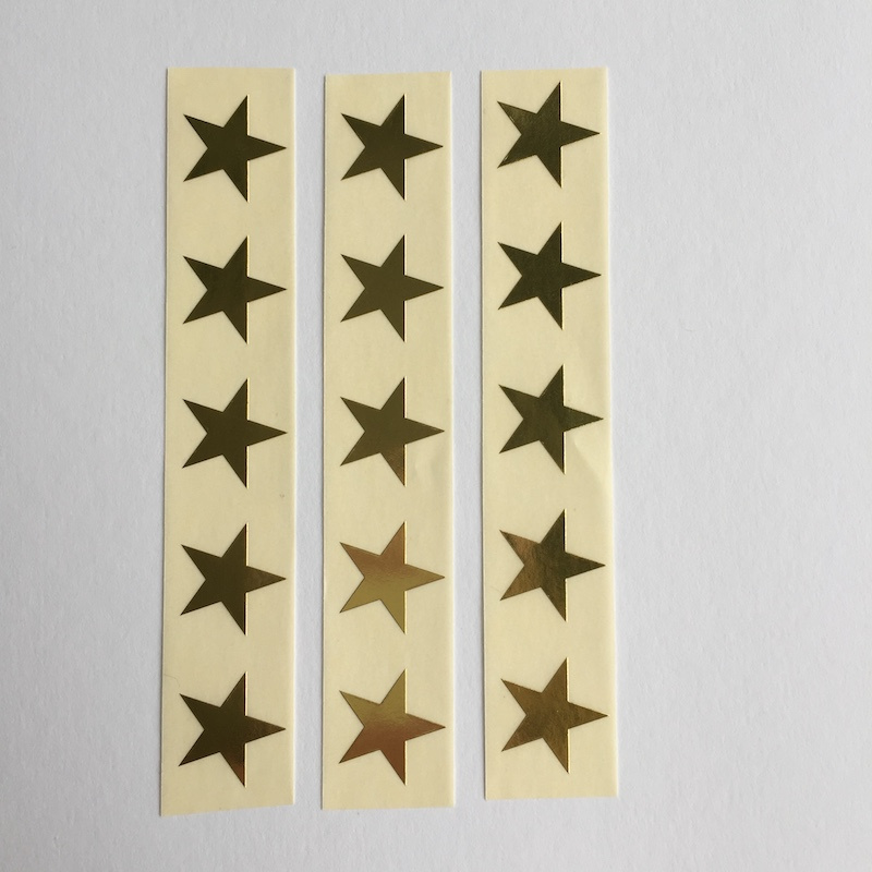 Sticker mini ster | goud | 30 stuks